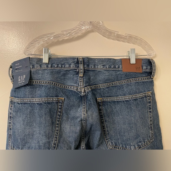 GAP Denim Indigo Mid Rise Relaxed Jeans - Picture 3 of 7